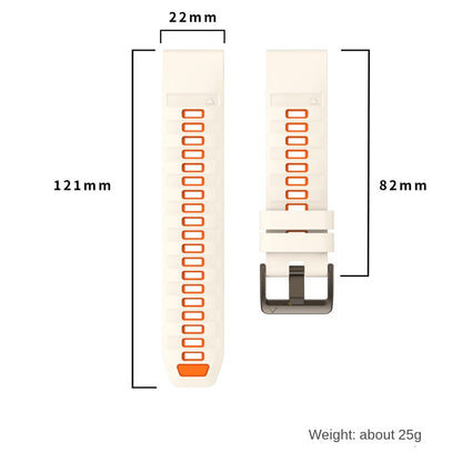 Compatible with Garmin Fenix 8 Official Style Strap, Fenix 8 Series 43/47/51mm Quick-Release Silicone Watch Band