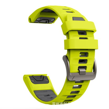 Compatible with Garmin Fenix 8 Official Style Strap, Fenix 8 Series 43/47/51mm Quick-Release Silicone Watch Band