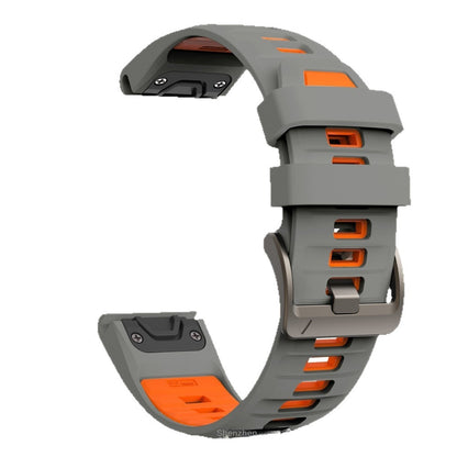 Compatible with Garmin Fenix 8 Official Style Strap, Fenix 8 Series 43/47/51mm Quick-Release Silicone Watch Band
